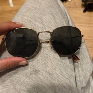 Chic Gold and Black Sunglasses